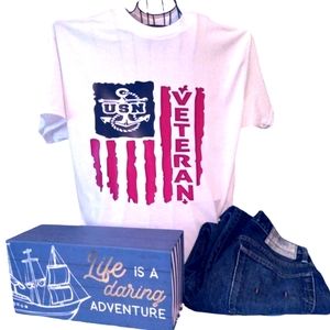 UNITED STATES NAVY SHORT SLEEVES ADULT UNISEX TEE SHIRT